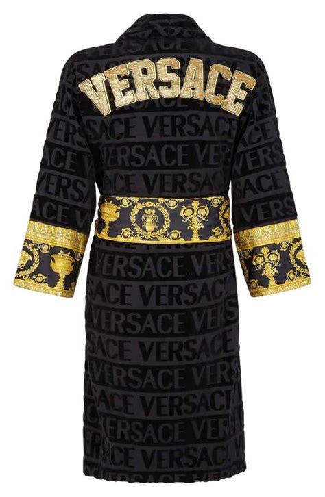 mens versace pajamas|versace men's robes.